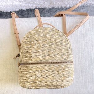 Malibu Skye Raffia Convertible Backpack